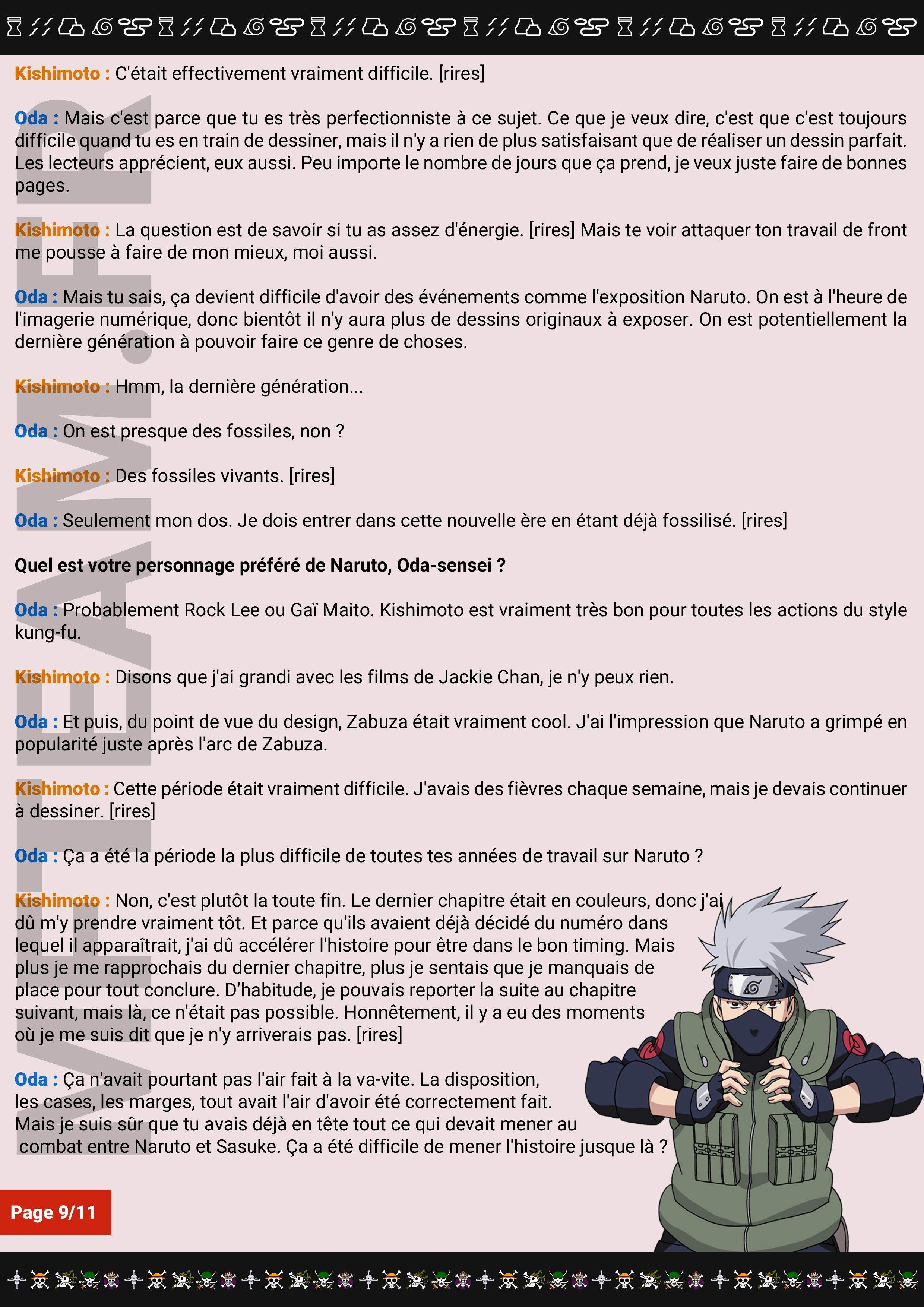 One Piece Scan 786 1 Interview Oda X Kishimoto Lire One Piece Scan En 